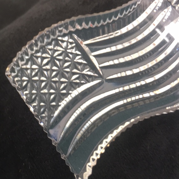 Collectible Waterford Crystal American Flag Office Desk Paperweight - Picture 4 of 4